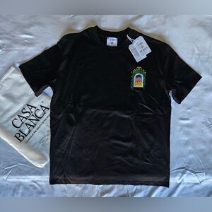 Casa Blanca Black Short Sleeve Logo Tee